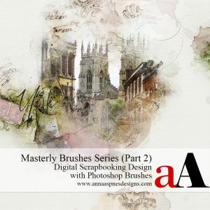 Digital Scrapbooking Design with Photoshop Brushes